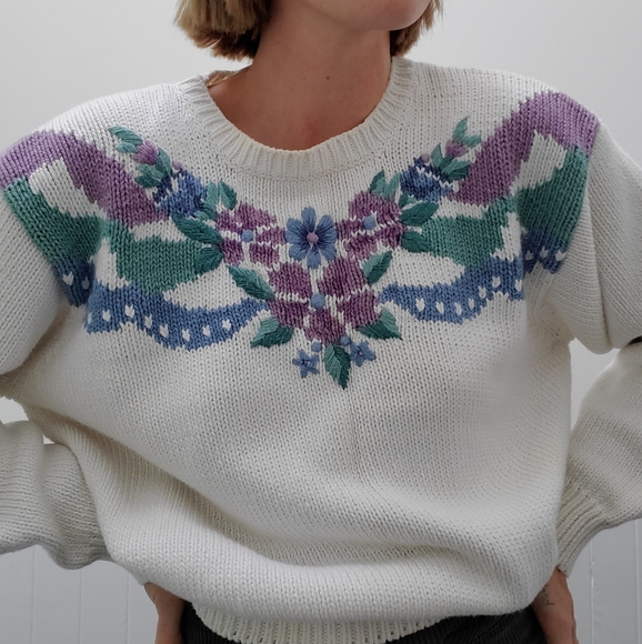 Cottagecore Knit Sweater - Picture 3 of 6